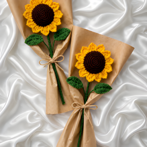 Crochet Sunflower Bouquet