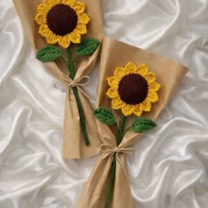 Crochet Sunflower Bouquet